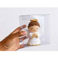 40 Caixa de Acetato Transparente 14,5x13,5x6,5 cm Caixa para presente lembrancinha embalagem