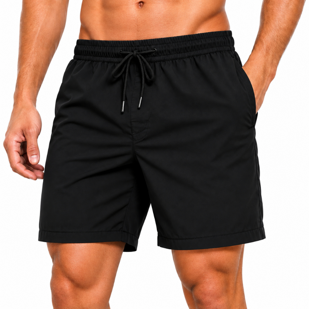 Bermuda Short Tactel Masculino Elastano Poliester M ao G3 Liso Praia Verão Academia Corrida Secagem Rapida