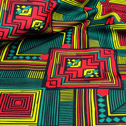 Tecido Étnico Oxford Africano Eurotextil 1x1,50 De Largura 100% Políester Estampas 2027