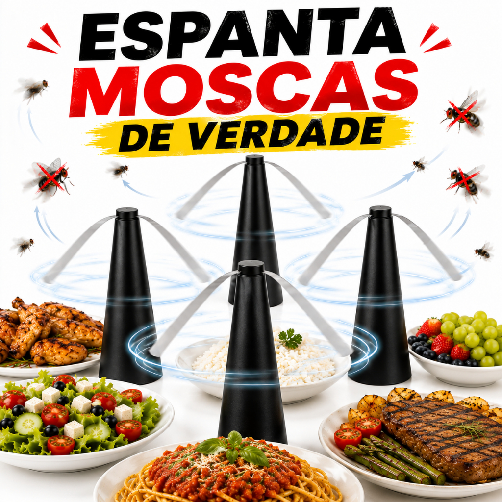 Ventiladores Espanta Moscas e Insetos Para Mesa Externa Refeição Almoço ENVIO IMEDIATO