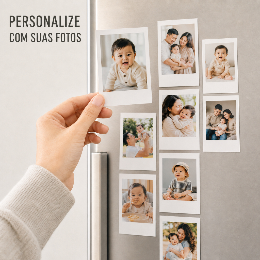 Kit 15 Mini Foto COM IMÃ GELADEIRA Fotos Revelação Personalizada - Full HD Casal Envio Rápido