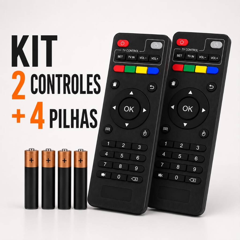 Controle Remoto Compatíveis C/ Tv Box Pro 4k + Pilhas Envio Imediato