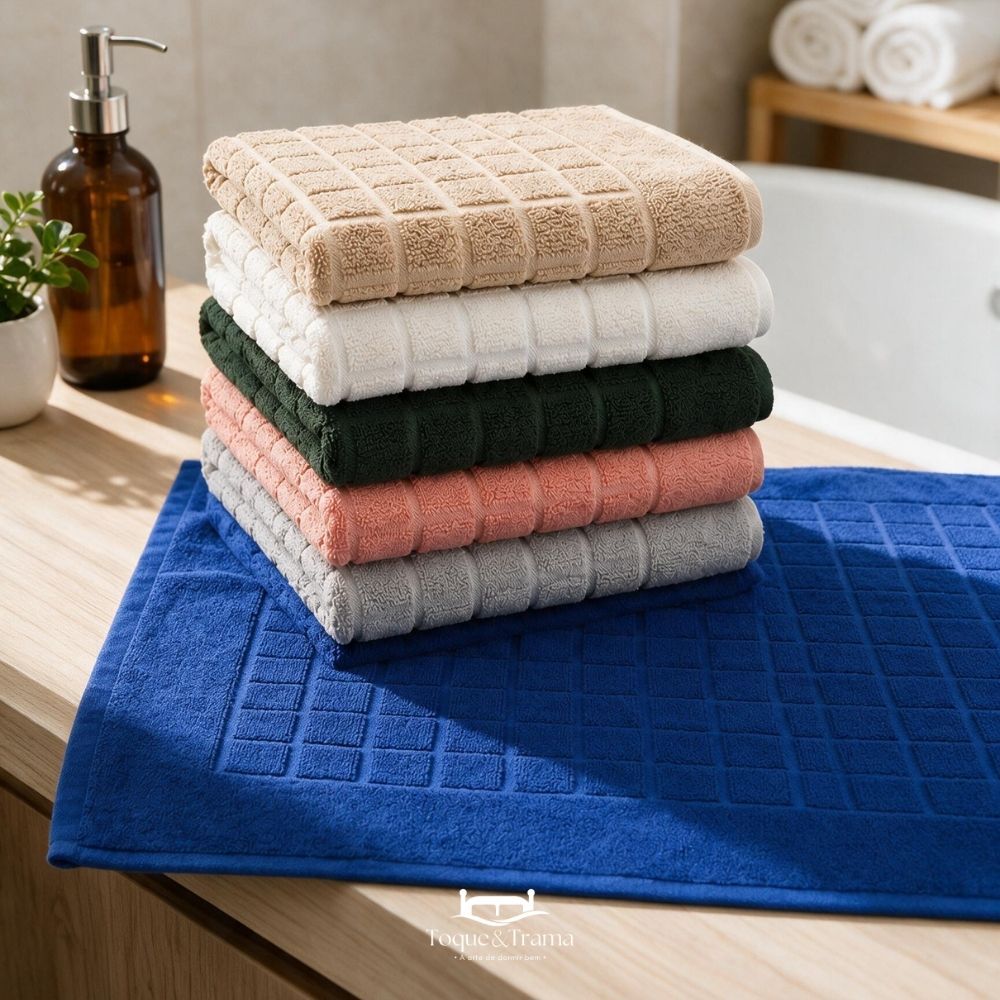 Tapete Toalha Piso Atoalhado Elegance 50x70cm 800g/m² Multiuso