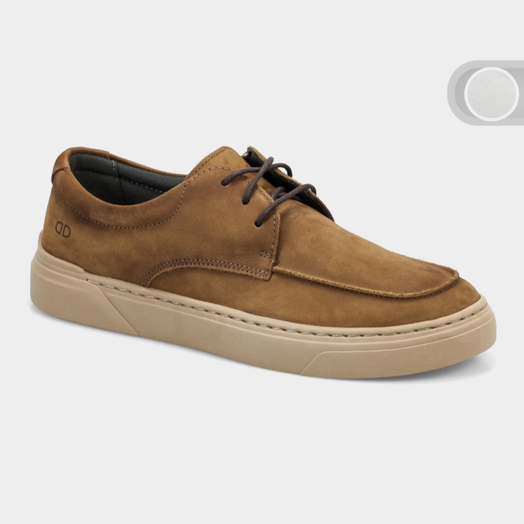 Tênis Masculino Democrata Casual Couro Bill 240903
