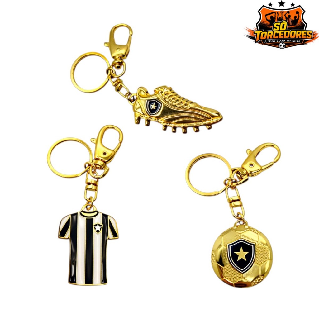 CHAVEIROS DIVERSOS OFICIAL OURO BOTAFOGO
