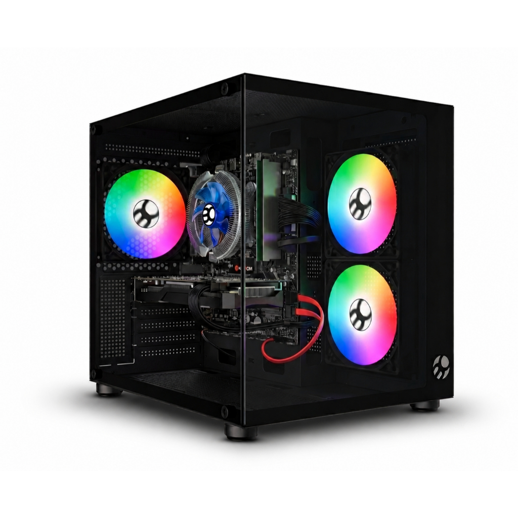 PC Gamer Intel i5 de 4a | RX 580 Opcional | Gabinete Aquário | Até 16Gb de RAM e 1Tb SSD