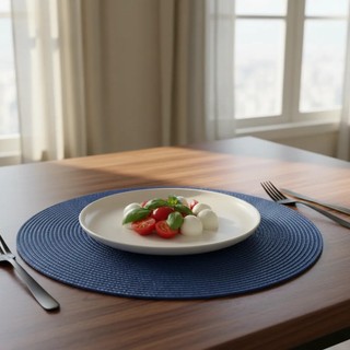 Kit 4 ou 1 Unidade Souplast Redondo Jantar Mesa Posta Cozinha Jogo Americano 37cm