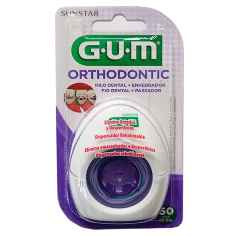 Gum Fio Dental Ortodôntico 22,9M 50 Usos
