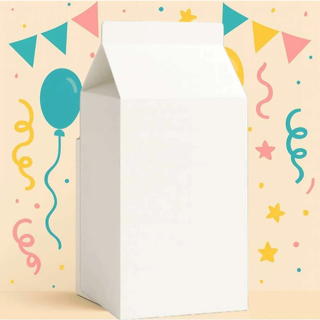 ENVIO RÁPIDO - Kit Caixa Milk Branca / Lisa para Personalizar Lembrancinhas para Festas