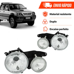 Farol Dianteiro Mitsubishi L200 Sport Outdoor 2004 2005 2006 A 2012