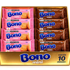 Kit 10 Biscoitos Bono Mini Nestlé 24g Sortidos