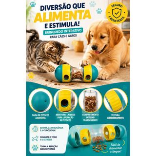 Brinquedo Comedouro Interativo Pets Dispensador De Ração