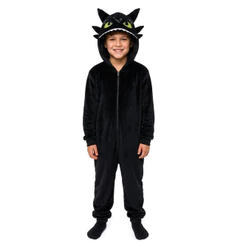 Pijama banguela kigurumi infantil dragão fúria da noite fantasia macacão quentinho