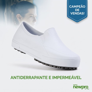 Sapato Profissional Antiderrapante e Impermeável para Hotelaria Calçado EPI para Limpeza