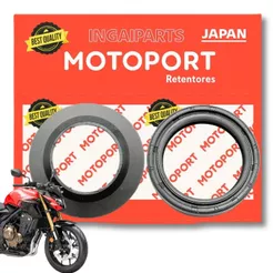 Retentor do Garfo + Guarda Pó Cb 650f / Cbr 650f / Cb 600f Hornet / Cbr 500r / Cb 500x / Nc 750x