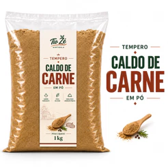 Caldo de Carne em Pó Tempero – 1kg, 500g e 250g | Arroz, Feijão, Carnes e Molhos