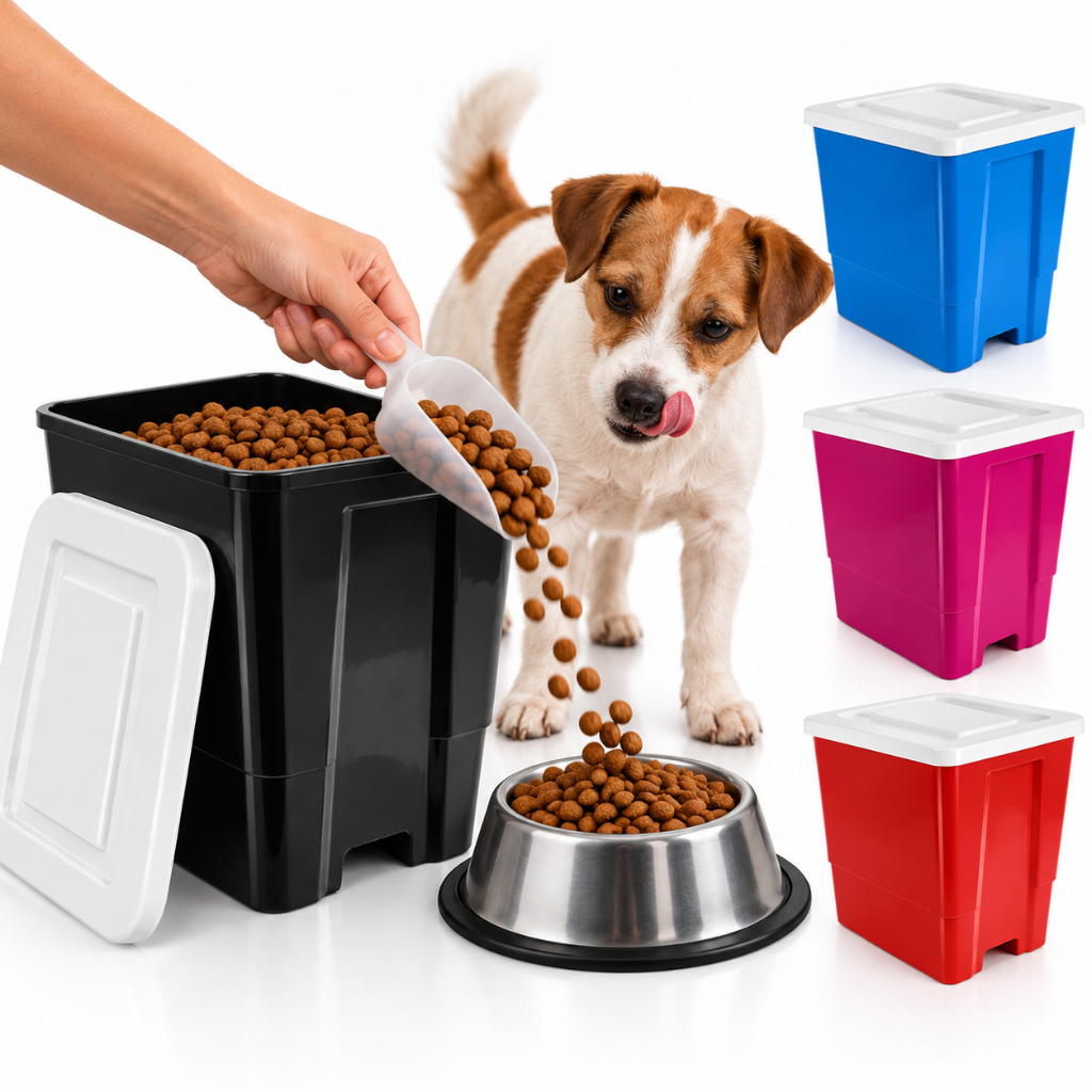 Porta Ração Pet Canister 20kg Armazenamento Pote Tampa Vedada Antiformiga Durapets