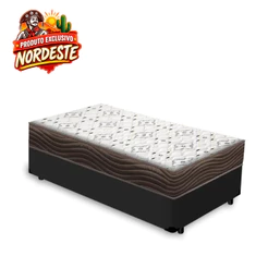 Cama Box com Colchão de Espuma D45 Ortobom Iso 150 Solteiro 88cm