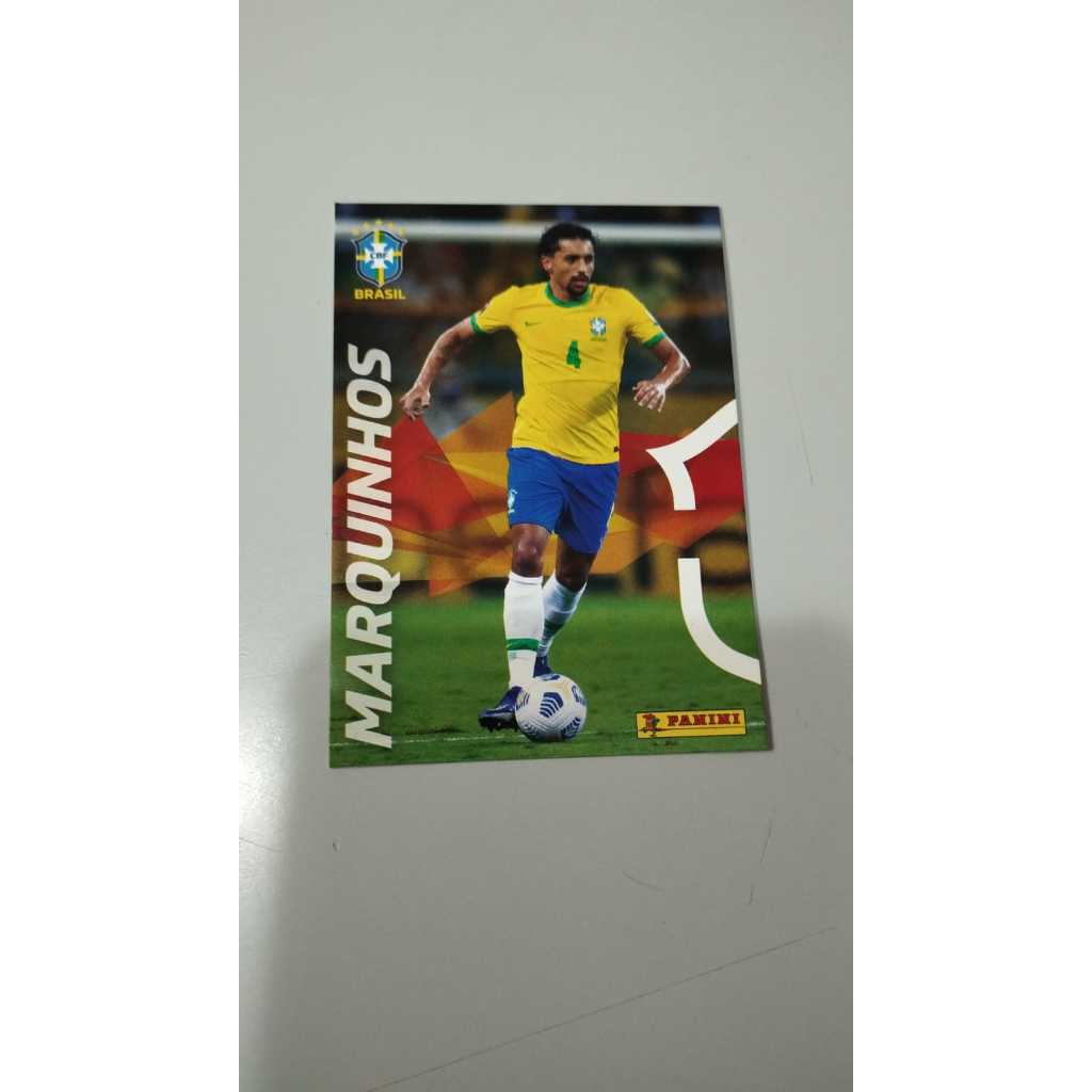 PANINI CARD JOGADOR MARQUINHOS - SELEÇÃO BRASILEIRA DA COPA DO MUNDO 2022 FIGURINHAS