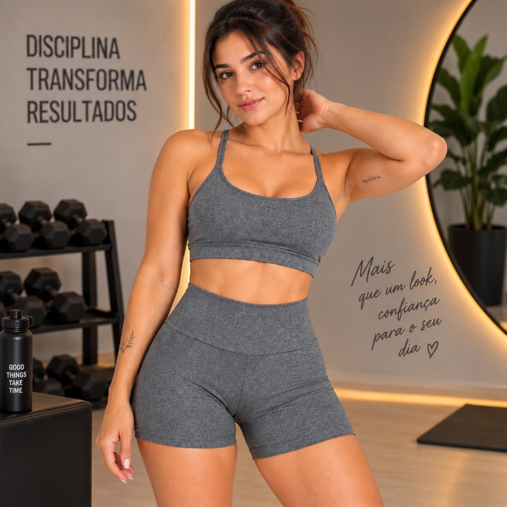 Short Feminino Academia Fitness  Zero Transparência Bermuda Conforto Adulto Bermuda Ciclista Feminina Academia