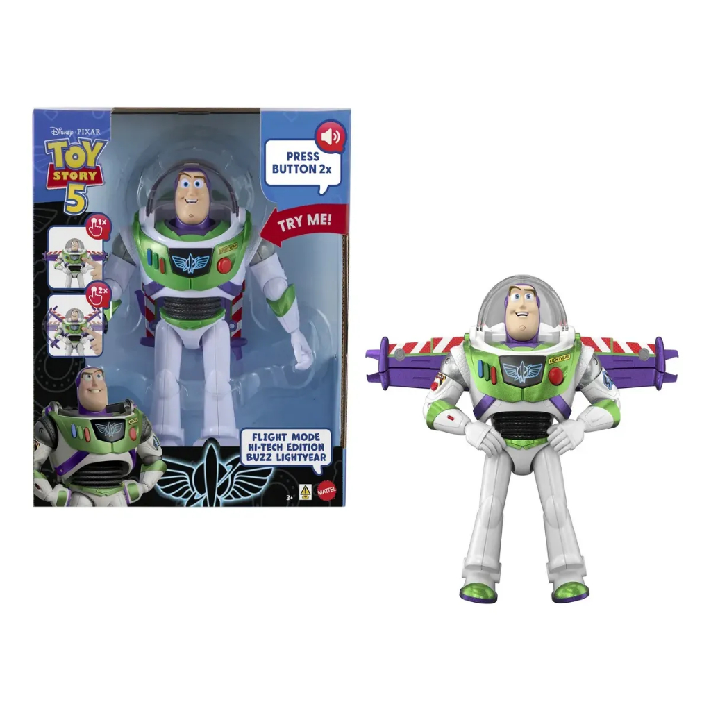 Figura Ação Pixar Toy Story 5 Buzz Lightyear - Mattel Jnb64