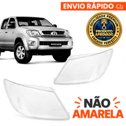 Lente Farol Toyota Hilux Pick-up 2005 2006 2007 2008 2009 2010 2011