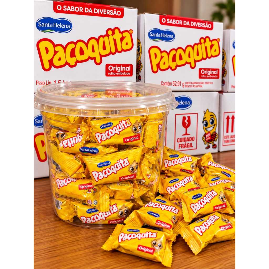 Paçoquita Santa Helena Original Paçoca de Amendoim – 25, 30 e 40 Unidades