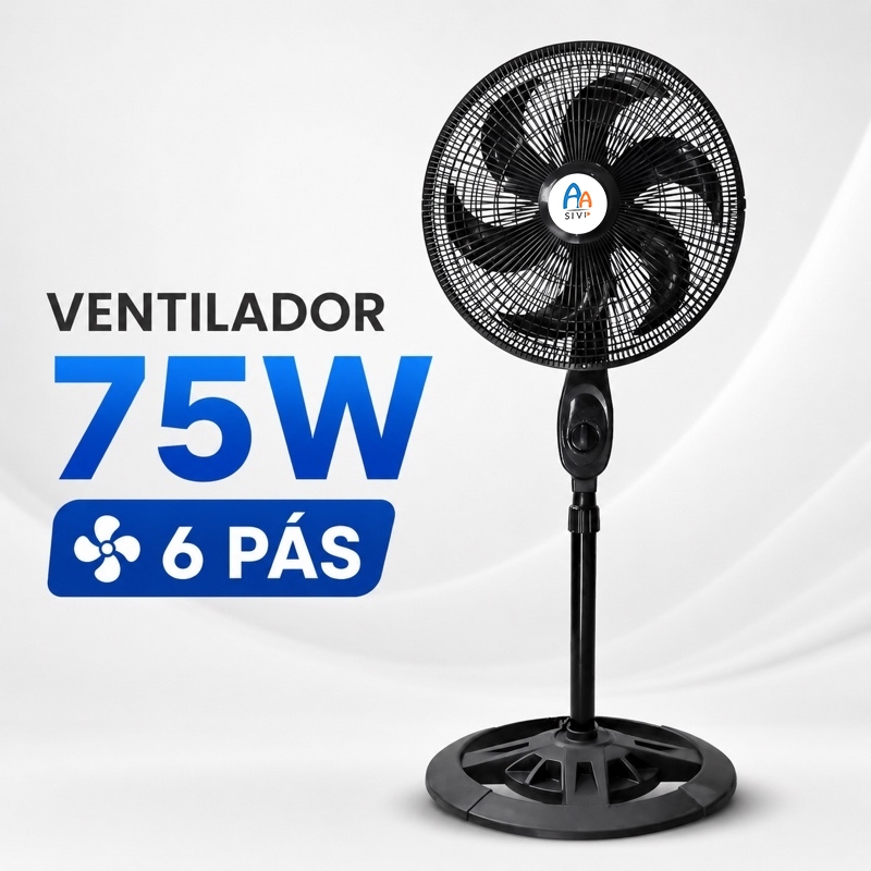 Ventilador Silencioso Residencial Alta Potência Modelos Teto Torre e Mesa para Uso Doméstico