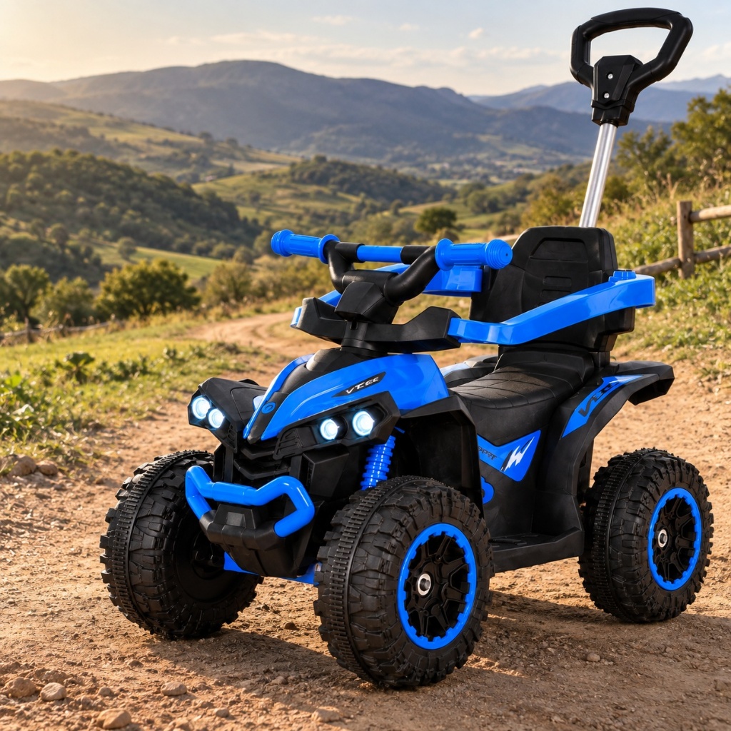 Quadriciclo Carrinho elétrico 6V Maral Pimpi infantil Suporta até 23kg Luzes no Farol e Som