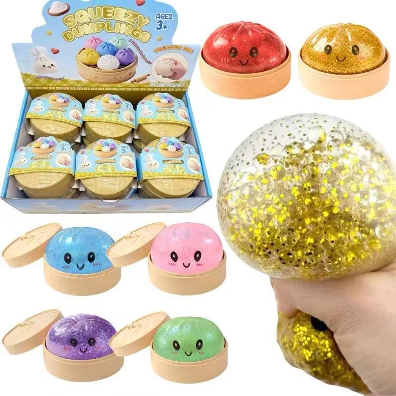 Squishy Bun Surpresa Blind Box Brinquedo Sensorial Macio Cor Aleatória