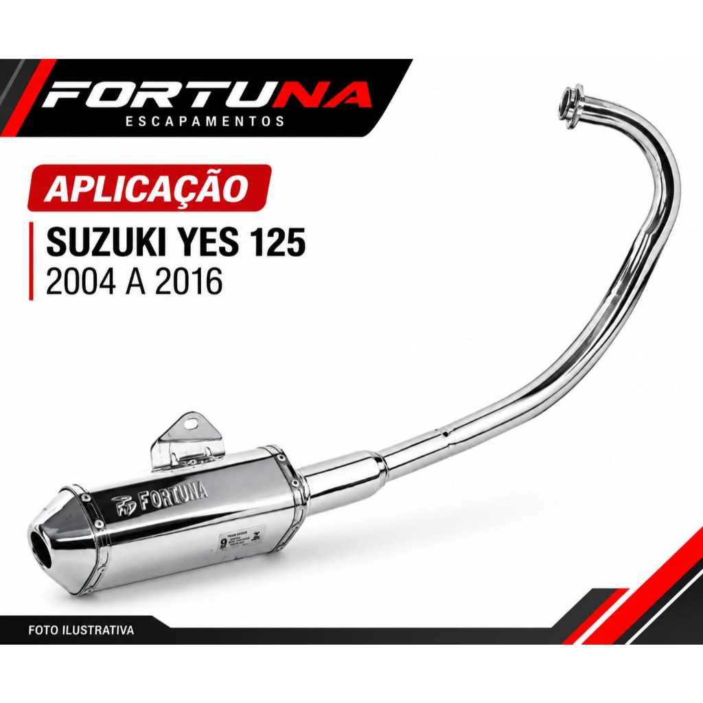 Suzuki Yes 125 Todas Escapamento F1 Mini Tri Fortuna