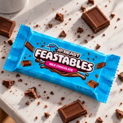 Feastables Chocolate Ao Leite Importado Mr. Beast 35g