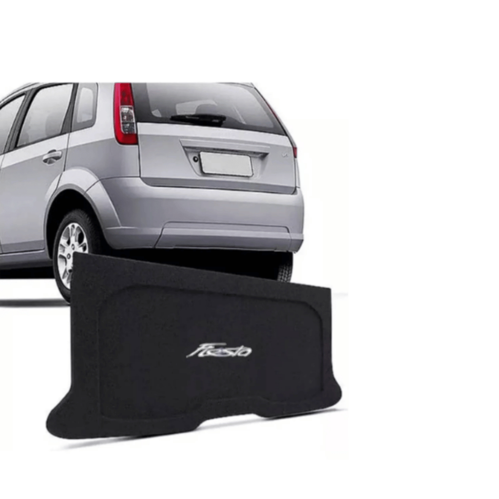 Tampão Porta Malas Ford Fiesta 2003 a 2012 R-Acoustic Bagagito Carpete Grafite