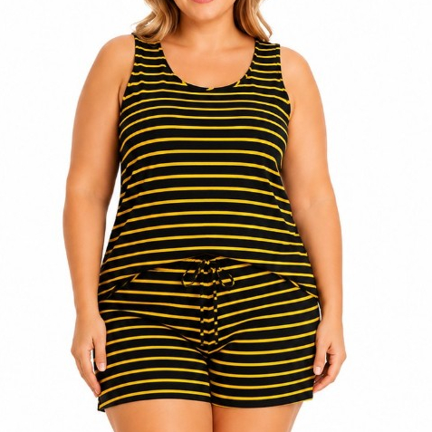 Conjunto Feminino Plus Size Short e Regata | G1 G2 G3