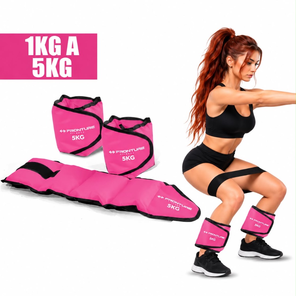 Par de Caneleira Peso 1KG a 5KG Treinar Pernas Treino em Casa Academia Tornozeleira Funcional
