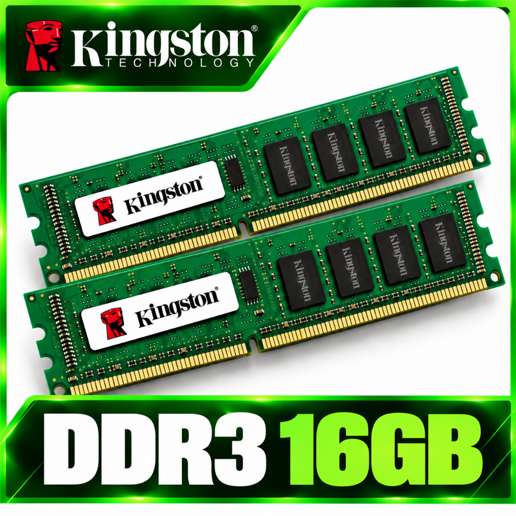 Memória RAM ValueRAM 8GB 1 Kingston 1600Mhz 16GB 1600Mhz 2x8GB DDR3 Desktop PC