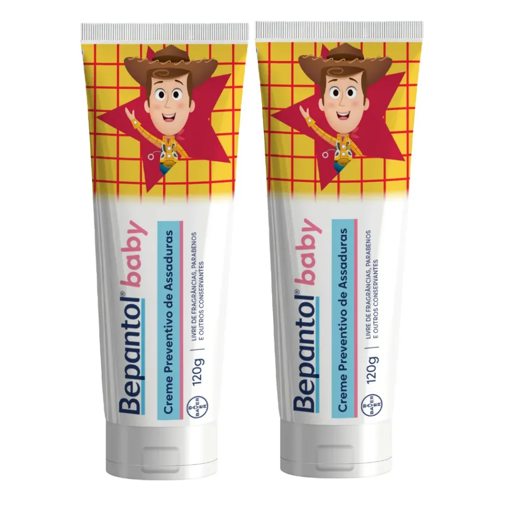 Kit 2x Bepantol Baby Creme Assaduras Toy Story 120g