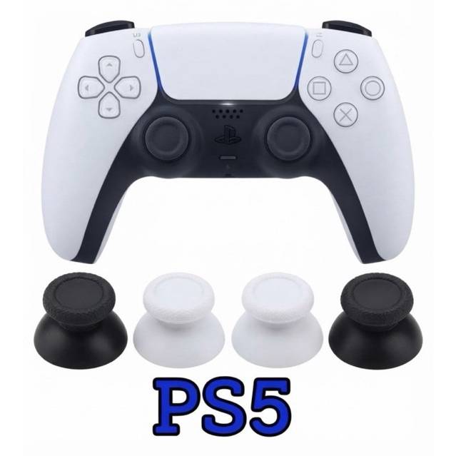 Analógico de Borracha de Controle PS5 Dualsense kit com 2 carcaça de Substituição de Controle de PlayStation 5 analógico