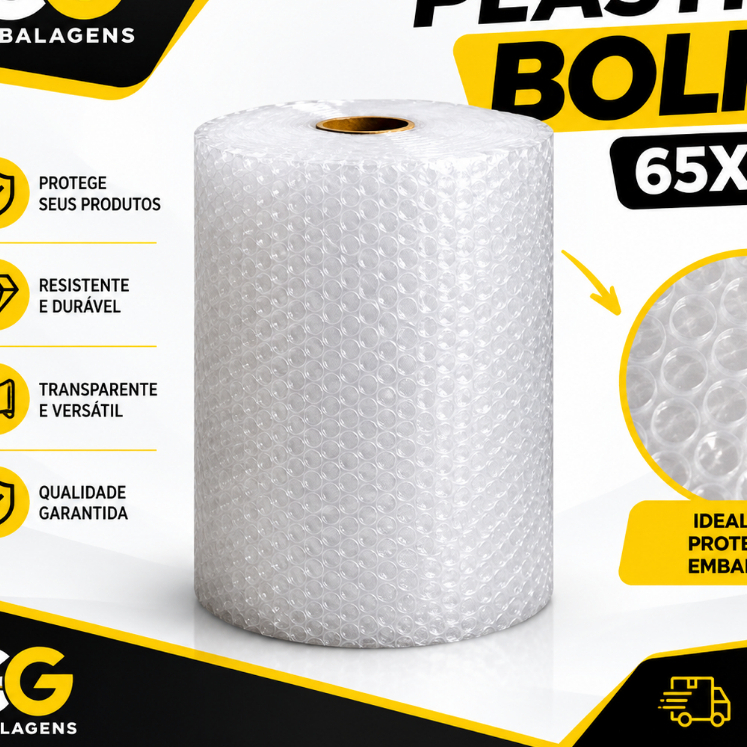 Plástico Bolha 50 Metros- Mudança \ E-commerce Embalagens — imagem 2 de 2