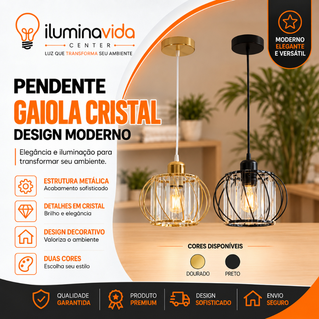 Lustre Pendente De Cristal Leítimo Luminária De Teto Dourado E27 Pendente Vintage Preto 2M Lavabo