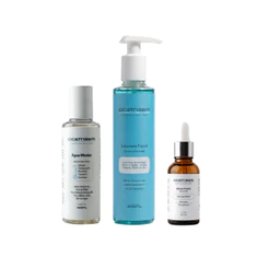 Kit Skincare Cicatribem — Água Micelar + Sabonete Facial + Sérum Hialurônico | Rotina completa