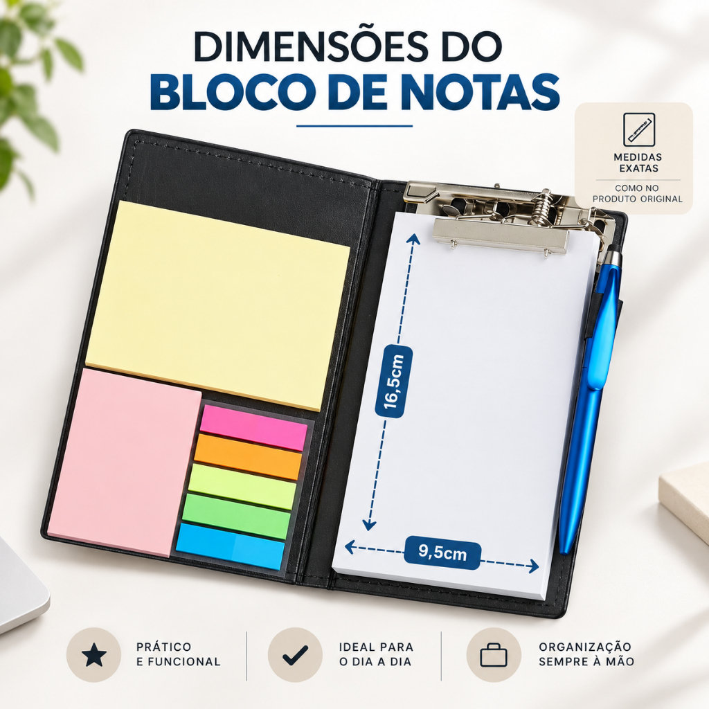 Bloco De Anotações Executivo Personalizado com Nome Com Caneta Luxo Couro Sintético — imagem 2 de 2