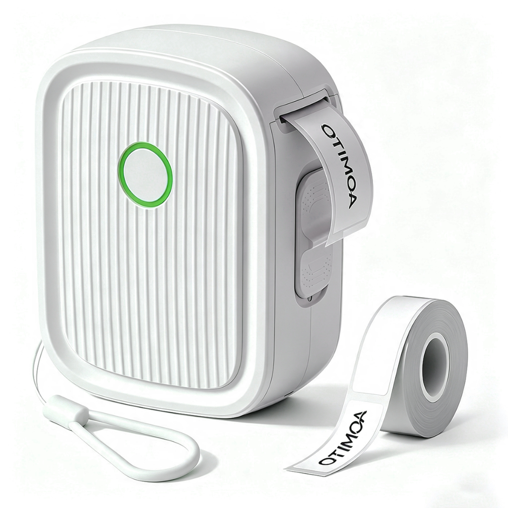 Impressora de Etiquetas L12 Térmica Portátil Bluetooth + 1 Rolo Etiqueta