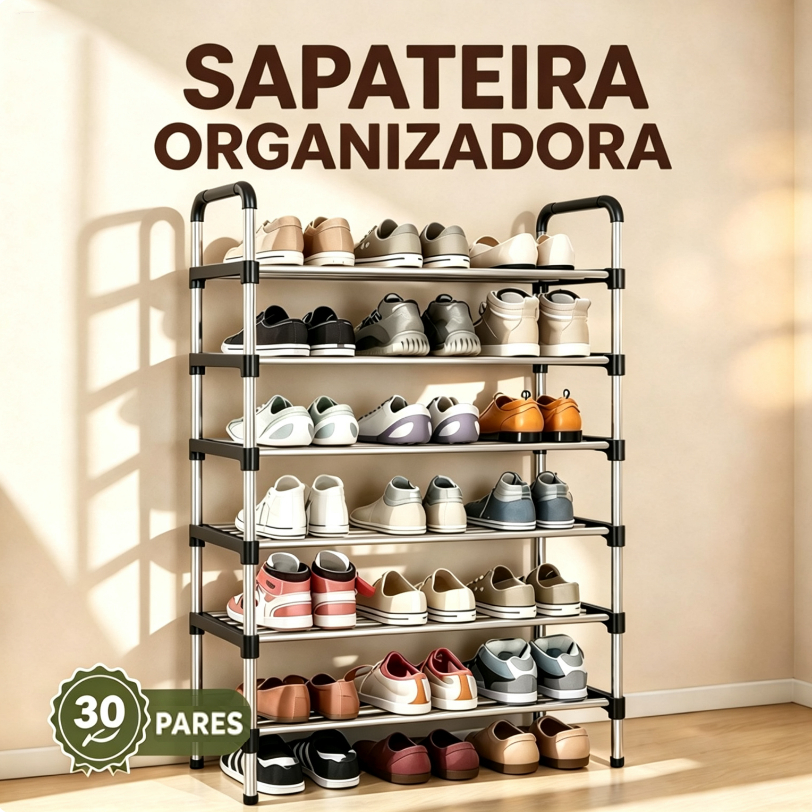Sapateira Multiuso Para Calçados 9-3 Andares Organizador Desmontável organizador de sapatos tênis