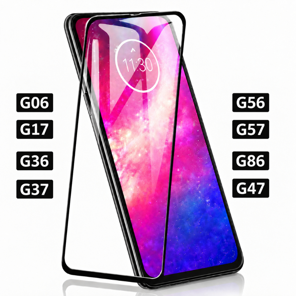 Película Vidro Temperado 3D Espessura Para Motorola G06 G17 G36 G37 G47 G56 G57 G86