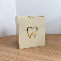 Caixa coletora perfuro cortante descarpack 1,5 litros personalizada em acrílico madreperola estética biomedicina clínica