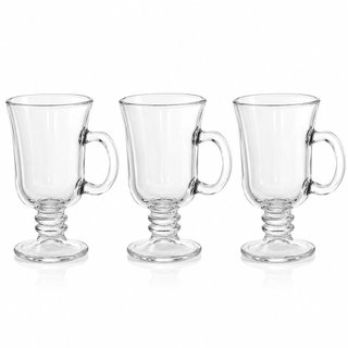 Conjunto 3 ou 6 Canecas Xicaras Vidro Café Cappuccino 250ml