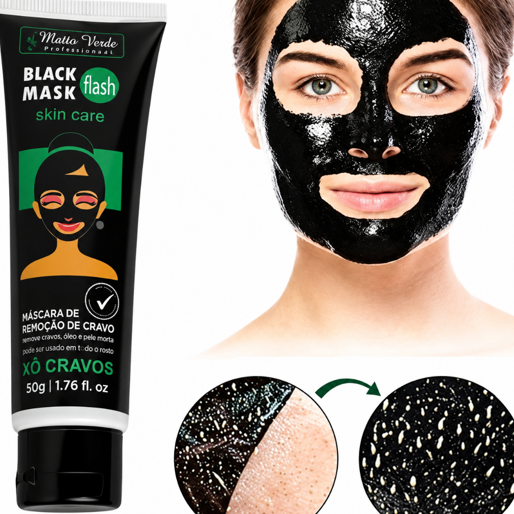 Máscara Preta Facial Removedora de Cravos Black Skin Anti Oleosidade
