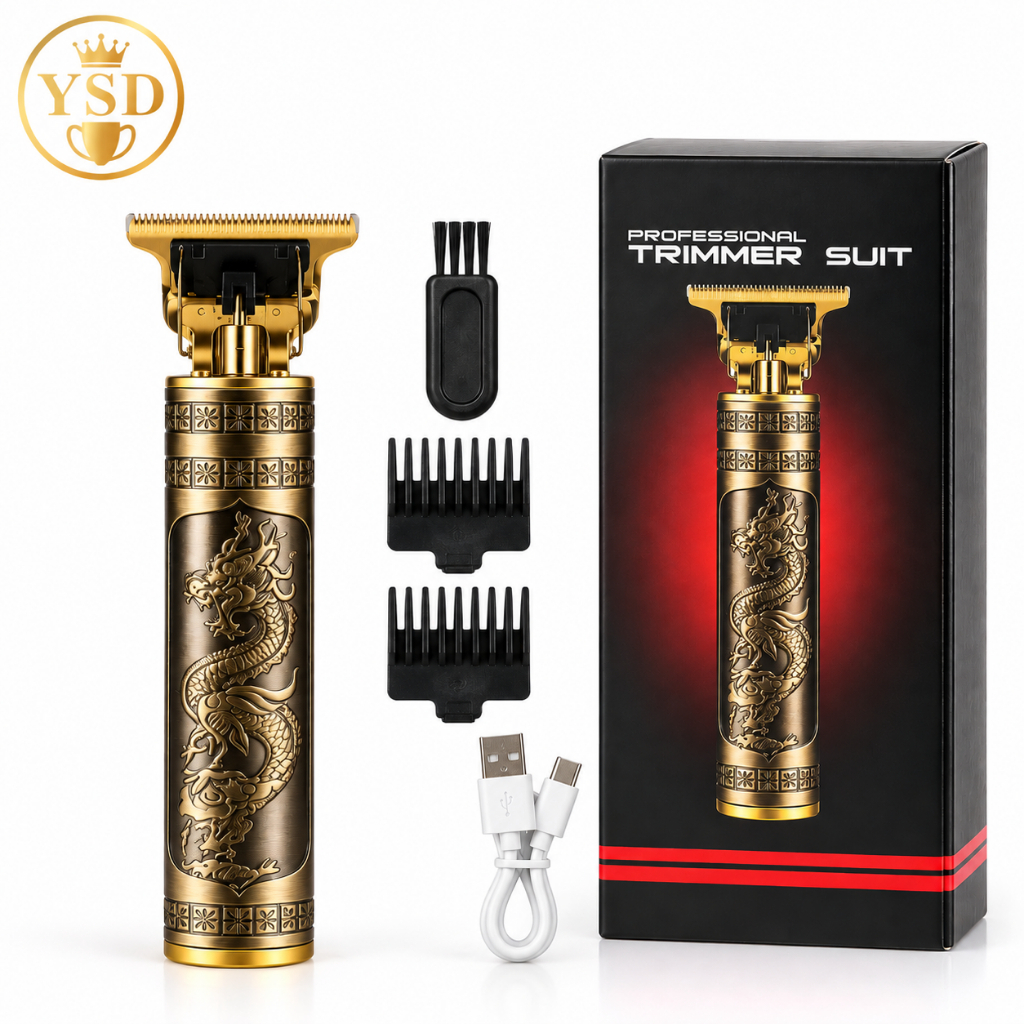 Máquina de Corte T9 Profissional Trimmer para Cabelo Barba Degradê Acabamento e Desenhos