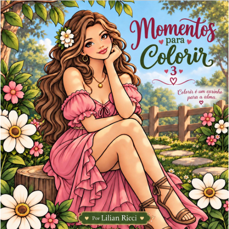 Livro de Colorir Momentos para Colorir 3 | Brochura